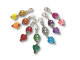 Heart H2 - #001 Set of 7 Stitch Markers