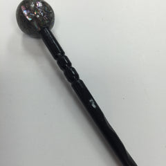 Black Cut Glass Ball Tip Shawl Stick - Bonita Patterns