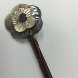 Hand made Shell Black Rose Shawl Stick length 5/1/8 - Bonita Patterns