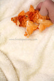 Crocodile Stitch Goldfish Booties (Baby Sizes) - Bonita Patterns