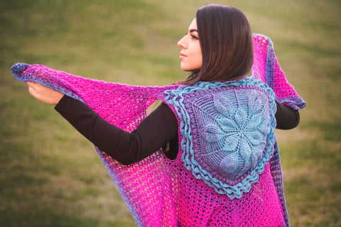 Embossed Crochet Boho Vest - Bonita Patterns