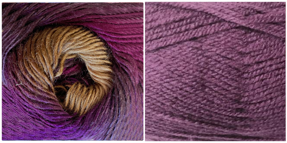 LAVENDER + LUPINE - Falling Leaves Scarf YARN KIT