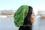 Embossed Leaves Slouch Hat Crochet Pattern - Bonita Patterns