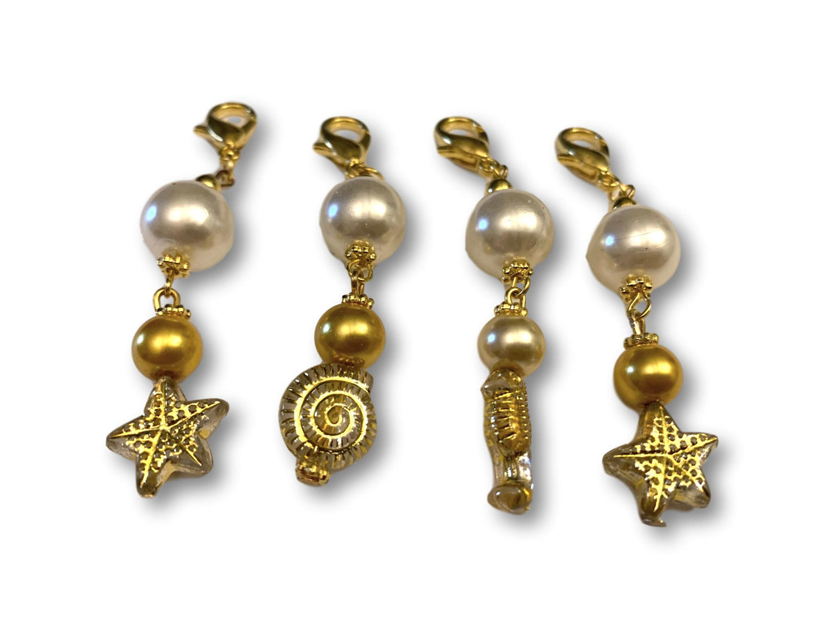 Marine S1 - Ref #023 Set of 4 stitch markers - Bonita Patterns
