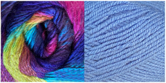 BLUE + MISTY - Falling Leaves Scarf YARN KIT