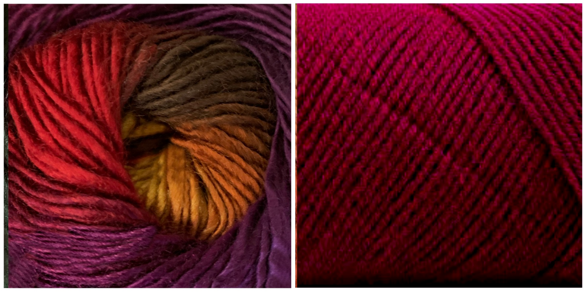 DARK FUCHSIA + ORCHID - Embossed Phoenix Scarf KIT