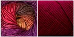 DARK FUCHSIA  + ORCHID - Embossed Natura Hat KIT