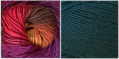 PETROLEUM BLUE + ORCHID - Embossed Natura Hat KIT