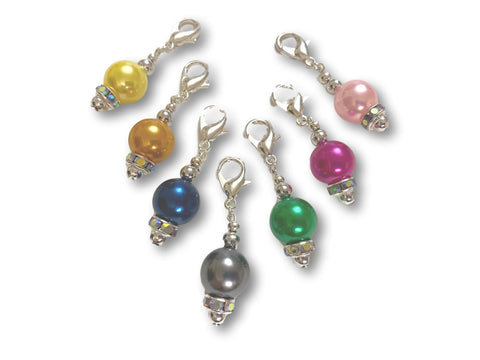 Pearl P1 - #003 Set of 7 Stitch Markers