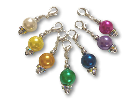 Pearl P1 - #006 Set of 7 Stitch Markers