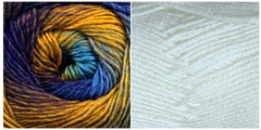 WHITE + PEACOCK - Embossed Natura Hat KIT