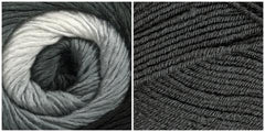 DARK GREY+ PLATINUM - (Sizes 2 X-Large or Large - 3 X-Large) KIT Embossed Phoenix Cardigan - - Bonita Patterns