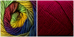 DARK FUCHSIA + POEM - Embossed Phoenix Vortex Shawl KIT