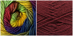 BURGUNDY + POEM - Calla Lily Shawl KIT - Bonita Patterns