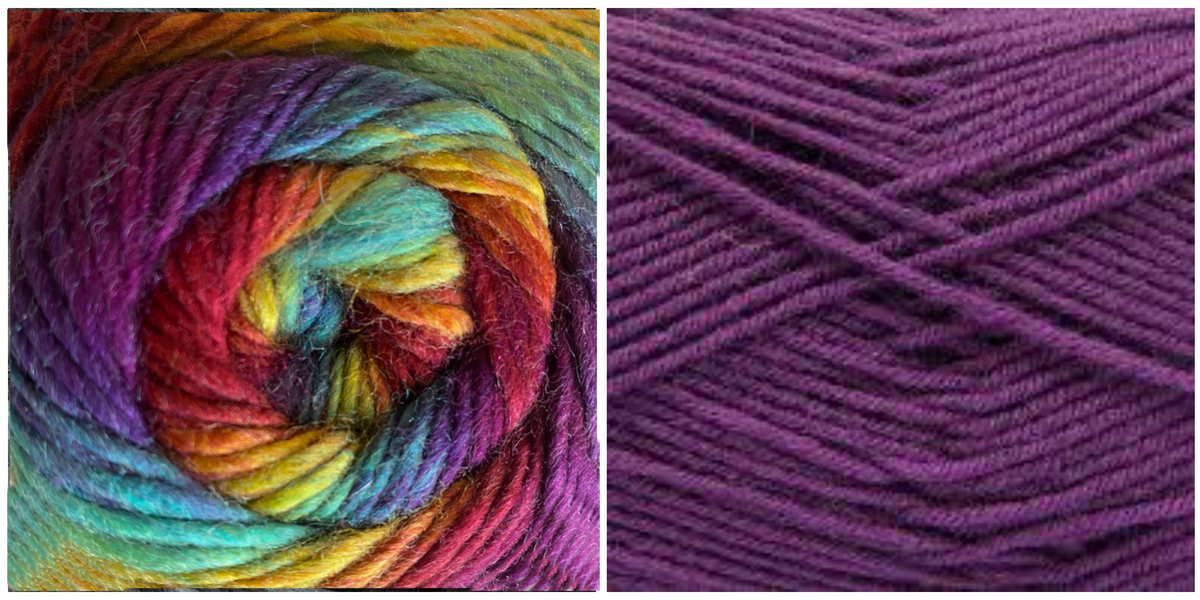 PURPLE + PRISM - Falling Leaves Shawl CAL