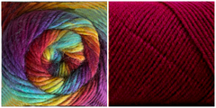 PRISM + BURGUNDY - Falling Leaves Scarf YARN KIT