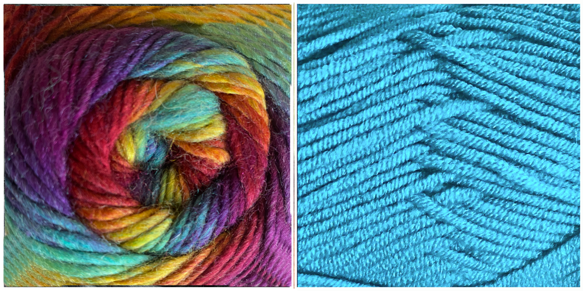 SKY BLUE + PRISM - Falling Leaves Scarf YARN KIT