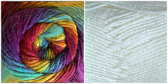 WHITE + PRISM - Embossed Flora Throw KIT