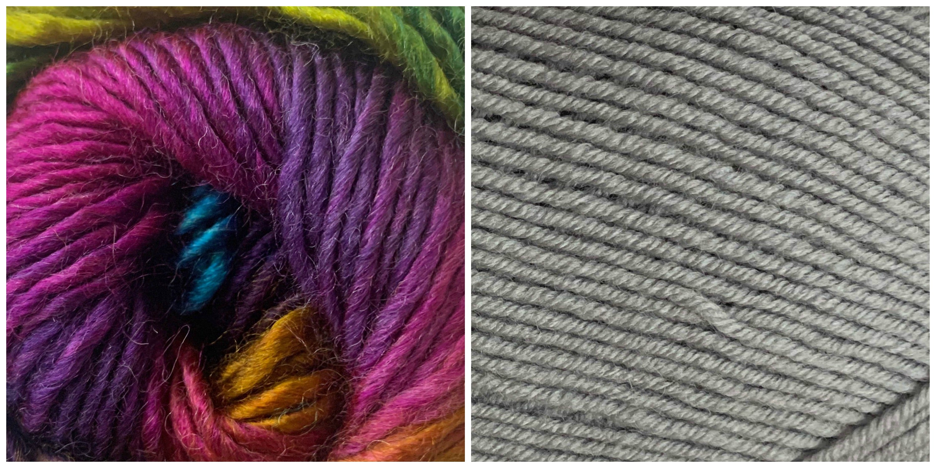 LIGHT GRAY + PRISM - Embossed Phoenix Vortex Shawl KIT – Bonita Patterns