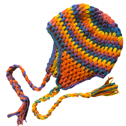 Puff Stitch Earflap Hat PDF Pattern - Bonita Patterns