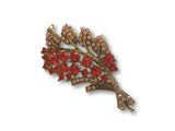 Rubi Leaf Brooch with stones - Bonita Patterns