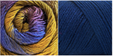 NAVY + SPLENDOR - Embossed Fascination Shawl KIT