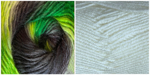 WHITE + SUMMERTIME - Falling Leaves Shawl CAL