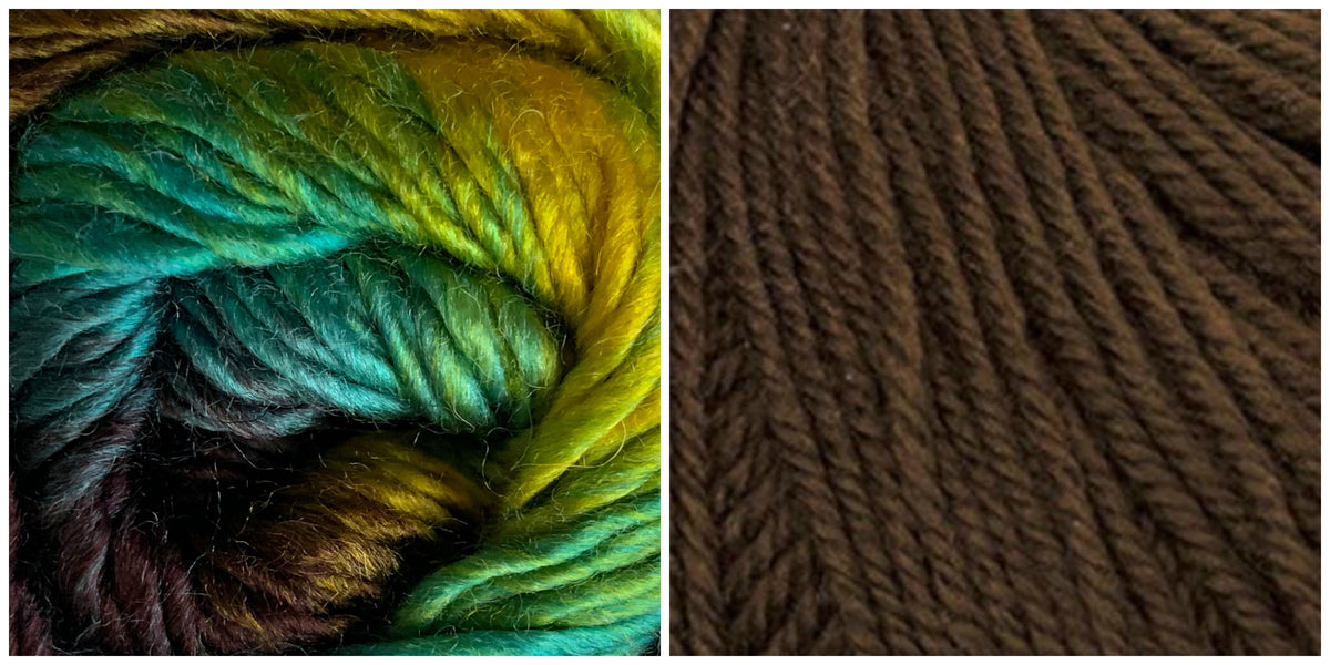 COFFEE + TREASURE - Embossed Phoenix Vortex Shawl KIT - Bonita Patterns