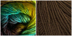 COFFEE + TREASURE - Embossed Phoenix Vortex Shawl KIT - Bonita Patterns