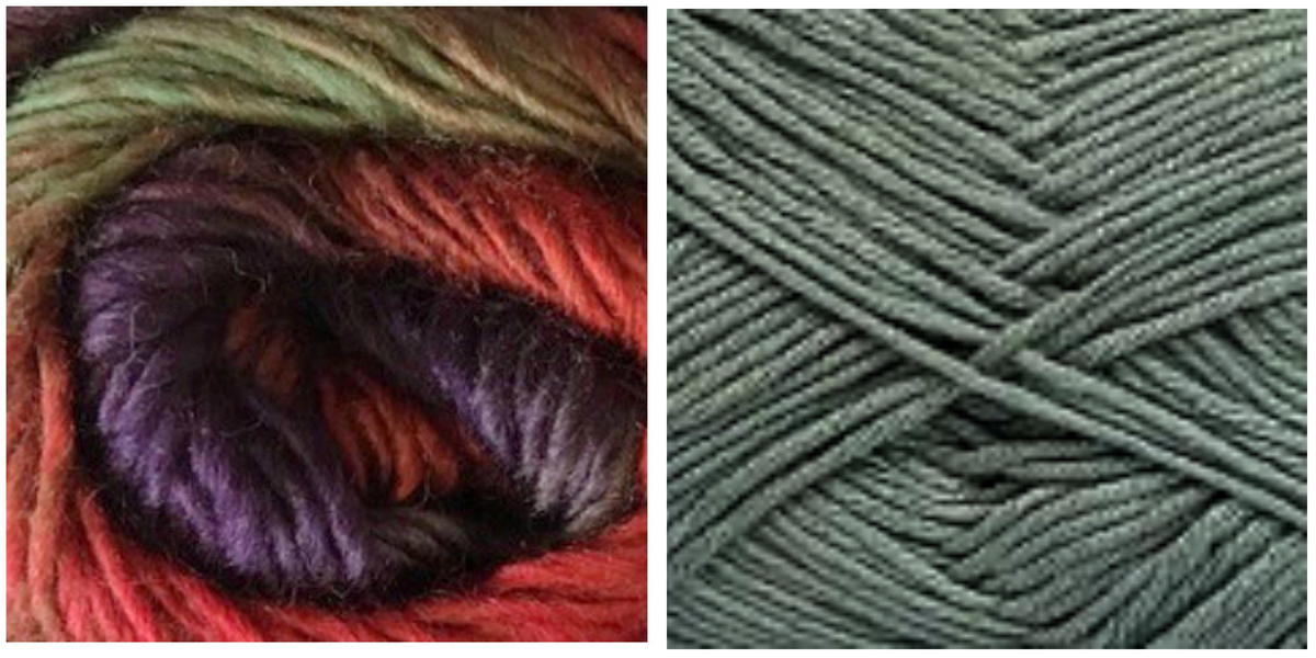 DARK GREY + VERDANA - Embossed Phoenix Scarf KIT