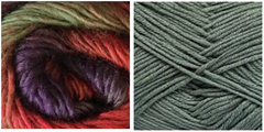 DARK GREY + VERDANA - Embossed Phoenix Scarf KIT