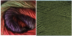 GRASS GREEN + VERDANA - Embossed Phoenix Scarf KIT