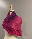 Embossed Leaves Vortex Shawl - Bonita Patterns