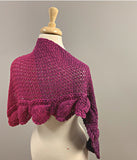 Embossed Leaves Vortex Shawl - Bonita Patterns