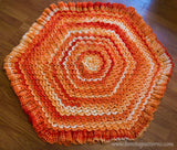 Crocodile Stitch Hexagonal Baby Blanket - Bonita Patterns