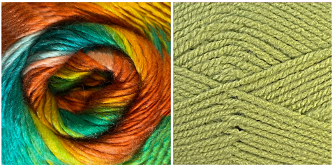 (NEW) SPRING GREEN + WHAT A WONDERFUL WORLD - Embossed Natura Shawl KIT