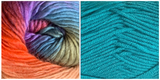 (2XL - 3XL)  - Vic - KIT TURQUOISE + ZINNIA (100% Acrylic)