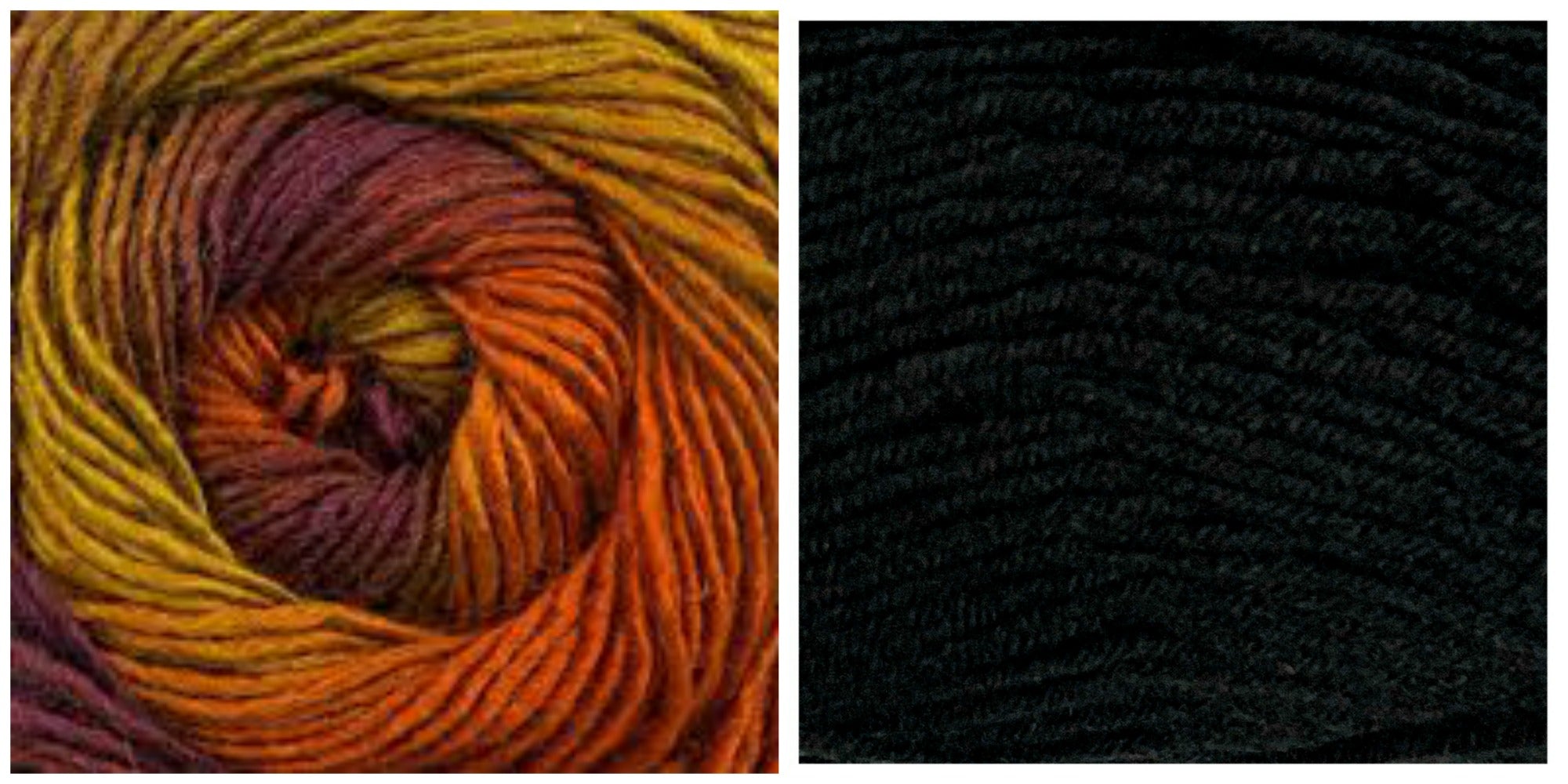 BLACK + FOLIAGE - Embossed Phoenix Vortex Shawl KIT - Bonita Patterns