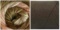 COFFEE + ROSE FIELDS - Embossed Phoenix Scarf KIT - Bonita Patterns
