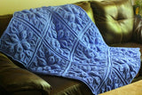 Embossed Leaves Blanket - Bonita Patterns