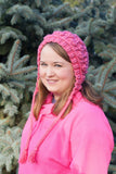 Embossed Leaves Hooded Hat - Bonita Patterns