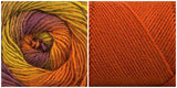 CORAL + FOLIAGE - Embossed Phoenix Vortex Shawl KIT - Bonita Patterns