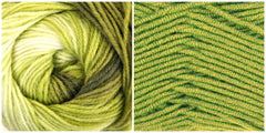100% ACRYLIC -GREEN + GREEN FOREST LIGHT Phoenix Cape Kit - Bonita Patterns