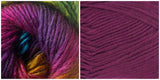 FUCHSIA + PRISM - Embossed Phoenix Vortex Shawl KIT - Bonita Patterns