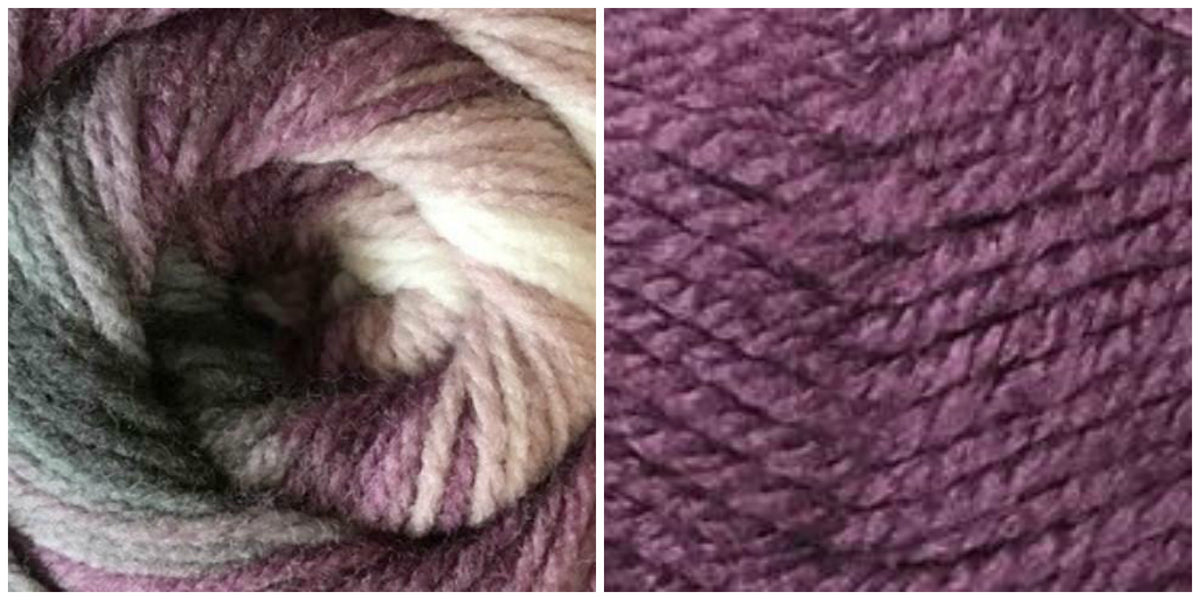 100% ACRYLIC - GRAPE + MAUVE SHADES Phoenix Cape Kit - Bonita Patterns