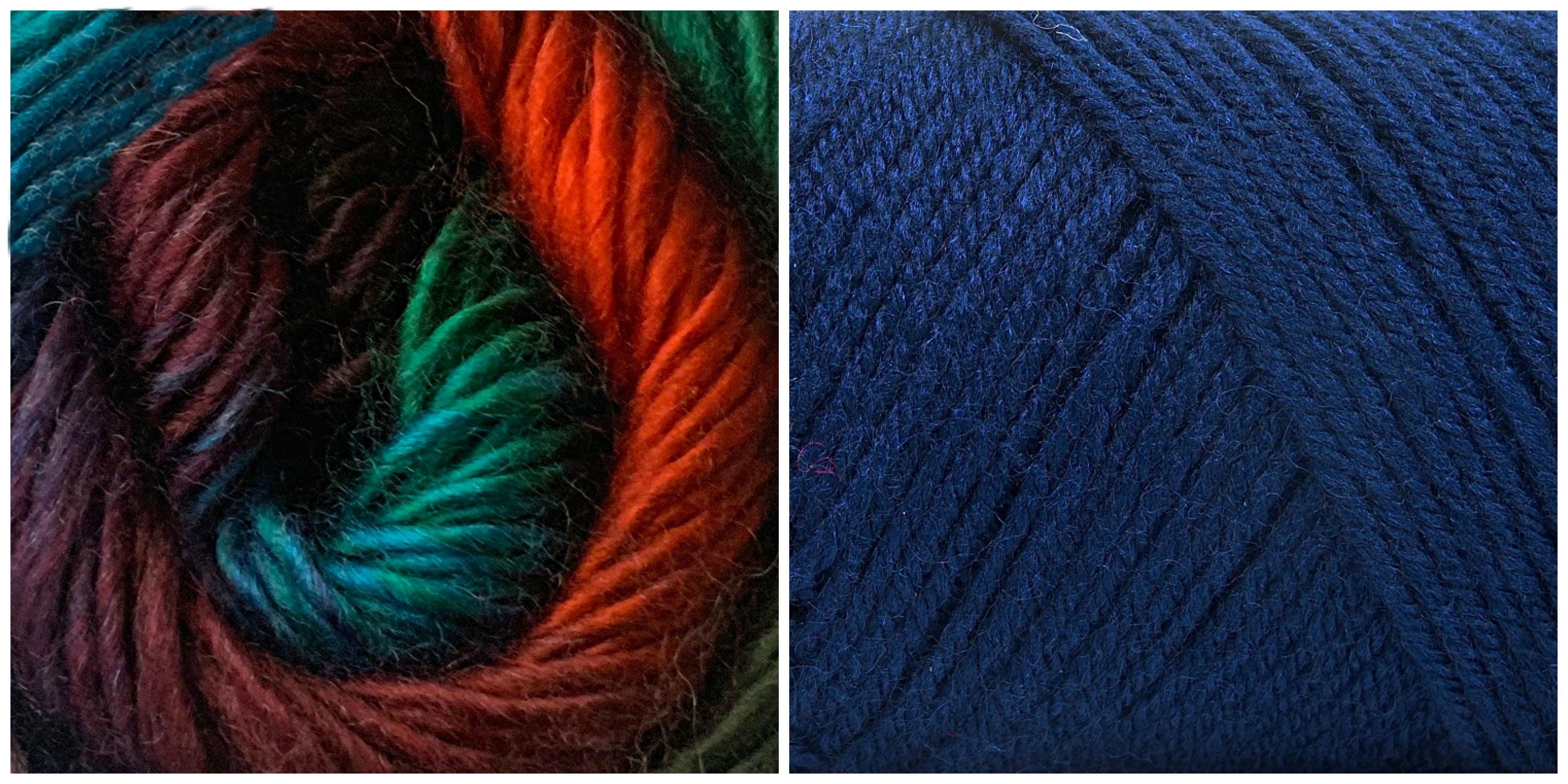NAVY + BIRD OF PARADISE - Calla Lily Shawl KIT - Bonita Patterns